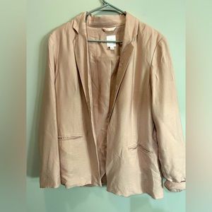 Causal dusty pink blazer. Size L